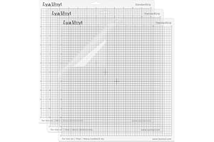 LYA VINYL 3 pezzi Tappetino Da Taglio per Silhouette Cameo 5/4/3/2/1(30,5X30,5CM) tappetino da taglio di ricambio quadrato, grigliato, autoadesivo tappetino,plotter da taglio accessories (trasparente)