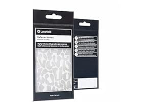 Luxshield Set d'autocollants réfléchissants - Léopard pour vélo Scooter Poussette - Stickers Rétro Réfléchissants pour Autocollants Haute Visibilité