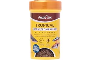 AquaCare Micro Pellet Fish Food Complete and Varied Food for Fry or Small Tropical Fish