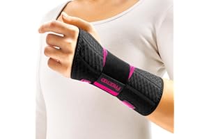 FREETOO Tutore Polso Destro o Sinistro Leggero per Tunnel Carpale, Polsiera Ortopedica Traspirante per Tendinite polso Adatto per Donna Uomo, Tutore Mano Regolabile per Distorsione, Trauma, Artrite