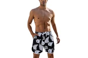 Marvmys Maillot de Bain Homme Boxer Doublure Séchage Rapide Piscine Shorts Short Plage Décontracté Eté avec Cordon Serrage Réglable e Poche
