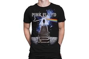 Liquid Blue Unisex Pink Floyd Stairway to The Moon T-Shirt T-Shirt