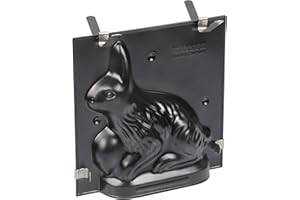 ORIGINAL KAISER Forma królik Kaiser 0,5 l w kolorze czarnym, stalowa, 28 x 28 x 18 cm