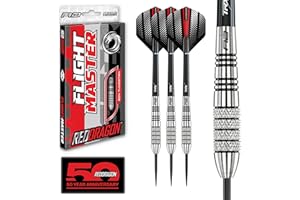 RED DRAGON Sidewinders 27g Our 30g Fléchettes Pointes Acier avec Ailettes et Tiges de Flechettes