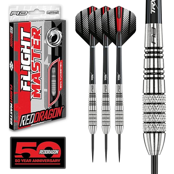 RED DRAGON Sidewinder 25g Flightmaster - Tungsten Steel Darts Set