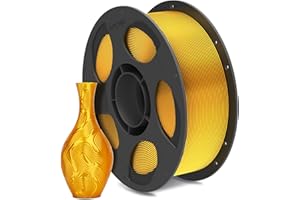 ANYCUBIC Filament PLA Soie pour Impression 3D, Filament PLA 1,75 mm pour Imprimante 3D FDM et Stylo 3D, Silk PLA 1kg, Or Brillant