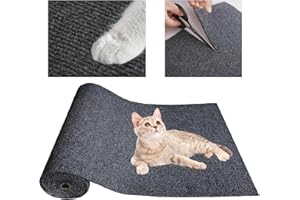 WOSYNM 200cmx40cm Selbstklebend Kratzmatte Katze, Kratzteppich Katzen Wand, Kratzschutz Sofa Katze, Kratzbrett Katzen, Katzenkratzbretter, für Couch Sofa DIY Kratzbaum Klettern Pad