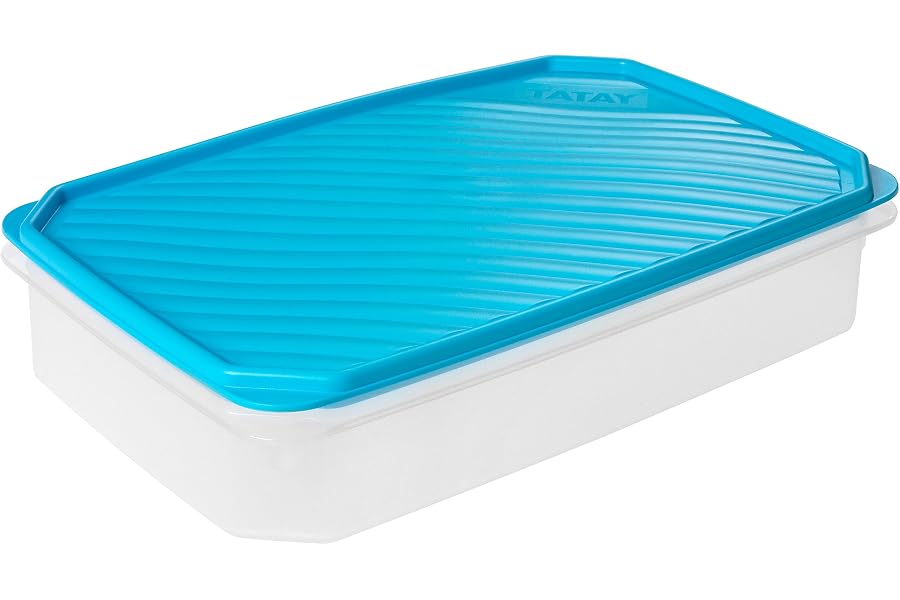 Tatay Tupper Hermético 2,1L Top Flex | Tapa a Presión | Recipientes Herméticos Para Alimentos | Apto Microondas, Lavavajillas