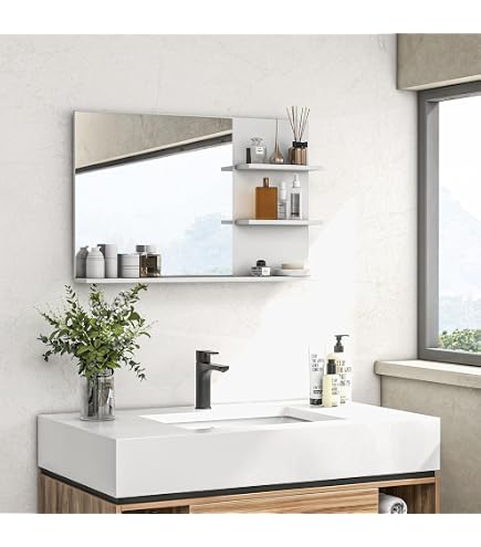 Kiamami Valentina Colonne per Bagno a Terra 190cm Quercia Bianco 2 Ante, cassett