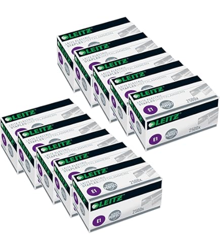 Punti Cucitrice Leitz E2 2500 Pezzi - Per Cucitrici Elettriche, Acciaio Galvanizzato - Foto 7