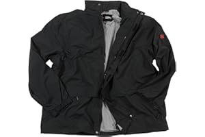 Marc & Mark Funktions- Regenjacke in Herrenübergröße bis 12XL, schwarz