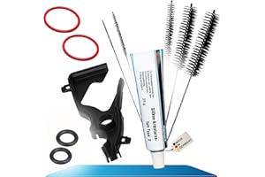 fancility® Set de cuidado para unidad de preparación Siemens EQ5 EQ6 EQ7 EQ8 y Bosch Vero, Neff, Gaggenau Junta moldeada, grasa de silicona de 25 g, 3 juntas para grupo de preparación y cepillos de