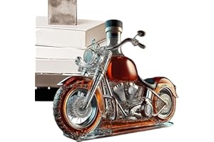 GENÉRICO Decantador De Vino - Botella De Whisky Temática Motera, Recipiente De Vidrio Con Silueta De Motocicleta, Para Amantes Del Motor Y Licores, Como Elemento Decorativo En Estanterías Y Mostradores
