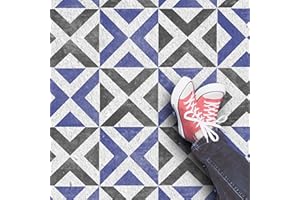 DIZZY DUCK DESIGNS 2 x Faux Tile Stencils - Paint Tile Effect on Floors Walls Furniture - Ksar 12" (304mm) Single