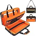 AKOZLIN Housse de transport pour manette DJ DDJ FLX4/DDJ REV1/DDJ 400/SB2/SB3 avec rembourrage en coton perlé, bandoulière réglable, compartiment pour ordinateur portable 15,6" et poches pour