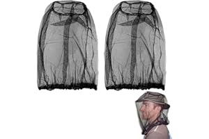 banjiabb 2 Pack Moskitonetz Kopf,Imkerhut,Hut Mit Moskitonetz,Head Net Face Mesh Head Cover For Outdoor,Moskitonetz Hut,Camping, Hiking, Fishing, Gardening, Safari