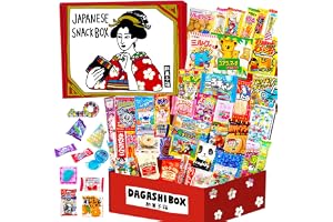 Japanese Snacks & Candy 50 Piece Dagashi Set Gift (Box) Japan snackbox, Variety Assortment, chips variety pack, Gift Snack Box, Holiday Gifts, Matcha, kitkat, jagariko, birthday gift