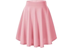 Urban GoCo Falda Mujer Elástica Plisada Básica Patinador Multifuncional Corto Falda