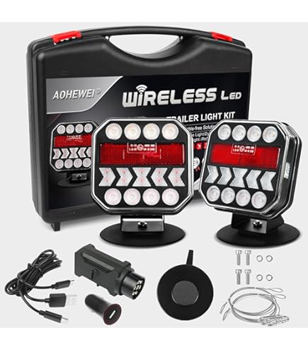 Luci Posteriori Wireless Per Rimorchio Magnetico 12-24V Kit Di Lampade - Foto 2