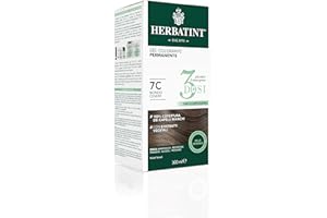Herbatint Gel Colorant Permanent 3Doses, 300 ml - 7C Blond Cendre, Sans Ammoniaque, pour peaux sensibles, 100% Couverture Cheveux Blancs avec 8 Extraits Naturels Bio
