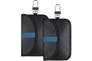 Faraday Pouch for Car Keys, LAFEGIFT 2 Pack Car Key Signal Blocking Pouch, Keyless Entry Car Keys Pouch, RFID Anti-Theft Faraday Bag for Car Security