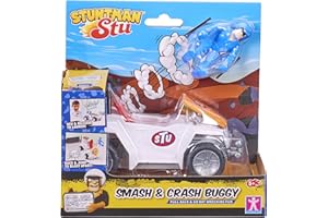 Stuntman Stu Smash and Crash Buggy Break apart stunt set with ejectable parts toys Stunt toys