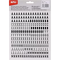 Apli Adesivi Lettere E Cifre 50mm Neri - Autoadesivi Per Scritte, Numeri E Simboli - Foto 2