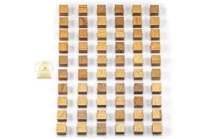 Waldfelsen Small Wooden Cubes 60 Wooden Cubes Made of Beech Wood as Blank Material or Accessories (Size: 12 mm)