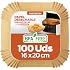PORTENTUM Air Fryer Paper 100pcs 16-16cm Square Air Fryer Paper Food Grade BPA Free, FDA and LFGB