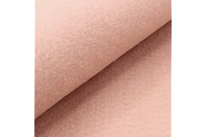 MERCERIA POUR TOI... Tessuto Pannolenci 25 cm altezza 180 cm Vari Colori Hobby Cucito Creativo Pupazzi Fai da Te Pannello Stoffa Tessuto decorazioni (422 Cipria)