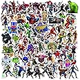 Rousrie Vinyl - 50 Pieces Marvel Theme Stickers for Laptop Car Bike and Cycle, Self-Adhesive, Wall, 6.4 Cms