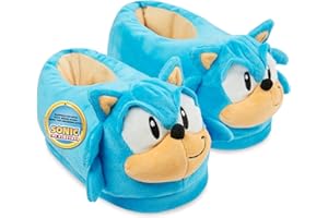 Get Trend SONIC THE HEDGEHOG 3D Slippers for Boys UK Size 10.5-1,5, Soft Anti-Slip Indoor & House Slippers, Gifts for Boys