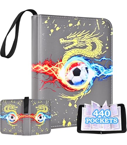 Album Portacarte Anime Con Cerniera – Raccoglitore In Pelle PU Da 400 Carte, 50 Pagine Trasparenti, Regalo Per Bambini Collezionisti