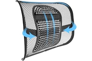 HILIFEXLL Chair Back Support, Mesh Back Support with Adjustable Straps, Back Support Chair Lumbar Support Ergonomic, Back Rest Cushion for Pain Relief, Car Back Support for Home Office Chair Car Seat