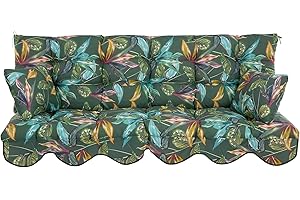 ‎PATIO PATIO Hollywoodschaukel Auflage 170x50 cm Bora Bankauflage für Sitzfläche Rückenlehne mit Schnüren Volant vorne