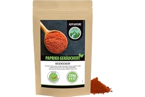 Alpi Nature Varmrökt Paprikapulver 250g, Malen Röd Het Paprika, Paprikakryddpulver, Paprika Pulver