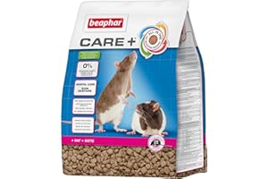Beaphar – Care+ – Alimentation Super Premium extrudée pour Rat – Extrait de thé Vert – Proteines animales – Haute digestibilité – Participe à l’Usure Naturelle de Dents – sans sucres ajoutés – 1,5kg