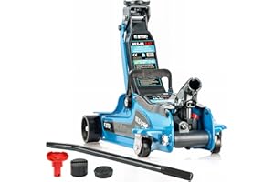 STIX Gato hidráulico LS-01, Rango de Altura 85-365 mm, Adaptador SUV Incluido, Gato de Carro Perfil bajo de 2,5T, Ligero y portátil con diseño Robusto