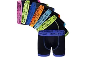 Sock Stack Days Of The Week Boxer Shorts 7 Pairs Men's Comfort Fit Boxers Underwear Black Boxershort Trunks