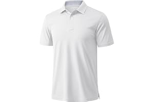 MAGCOMSEN Men's Polo Shirts Quick Dry Summer Short Sleeve Golf Polo Breathable Casual Work T-Shirt with Button