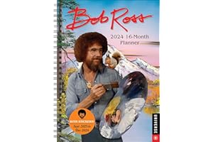 Bob Ross 16-Month 2024 Planner Calendar: September 2023 - December 2024