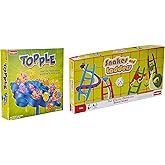 Funskool Topple Board Game Ages 6+ Strategy Family Fun 2–4 Players Snakes & Ladders Board Game Ages 5+ Classic Family Fun 2–4