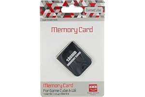 SUPER SMASH MEDIA SuperSmashMedia® - 128MB Memory Card for Nintendo GameCube/Wii/NGC [Black]