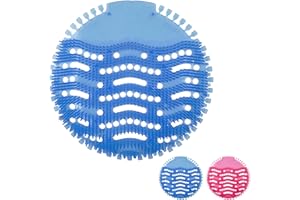 TDBS THE DUSTPAN AND BRUSH STORE Esterillas para orinal, desodorante perfumado para inodoro y protección contra salpicaduras para orinales, para inodoro de hombre (pantalla de orinal, azul niebla, individual)