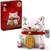 LEGO Şanslı Kedi 40813-9 Yaş ve &Uuml;zeri &Ccedil;ocuklar i&ccedil;in Yaratıcı Oyuncak Yapım Seti, Doğum G&uuml;n&uuml; Hediyesi (280 Par&ccedil;a)