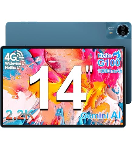 TECLAST T65 MAX Android 14 Tablet 13 inch [2025], Helio G99 Octa