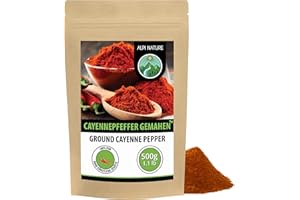 ‎ALPI NATURE Alpi Nature Cayennepfeffer gemahlen 500g, Cayenne Pfeffer gemahlen, Cayenne Chili, Chilipulver
