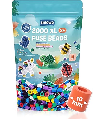 Hama Perlen 8526 Iron On Beads With Approximately 250 Maxi Coloured
