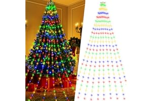 ESVYIT Luces Arbol Navidad 2.8M x 10, 280 LEDs Luz Arbol Navidad Cadena Luces Navidad Exterior Interior IP44 Impermeable, Iluminacion Navidad LED Guirnalda Arbol Navidad para Decoracion Navidad Colores