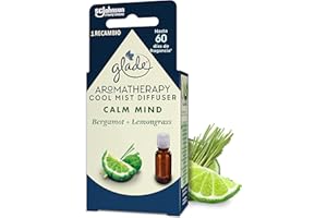 Glade Aromatherapy Difusor De Aceites Esenciales, Fragancia Calm Mind, Recambio, color Incoloro